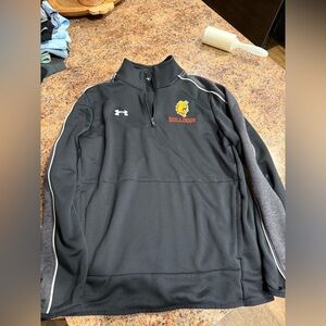 Ferris State Under Armour Black Quarter-Zip Pullover
